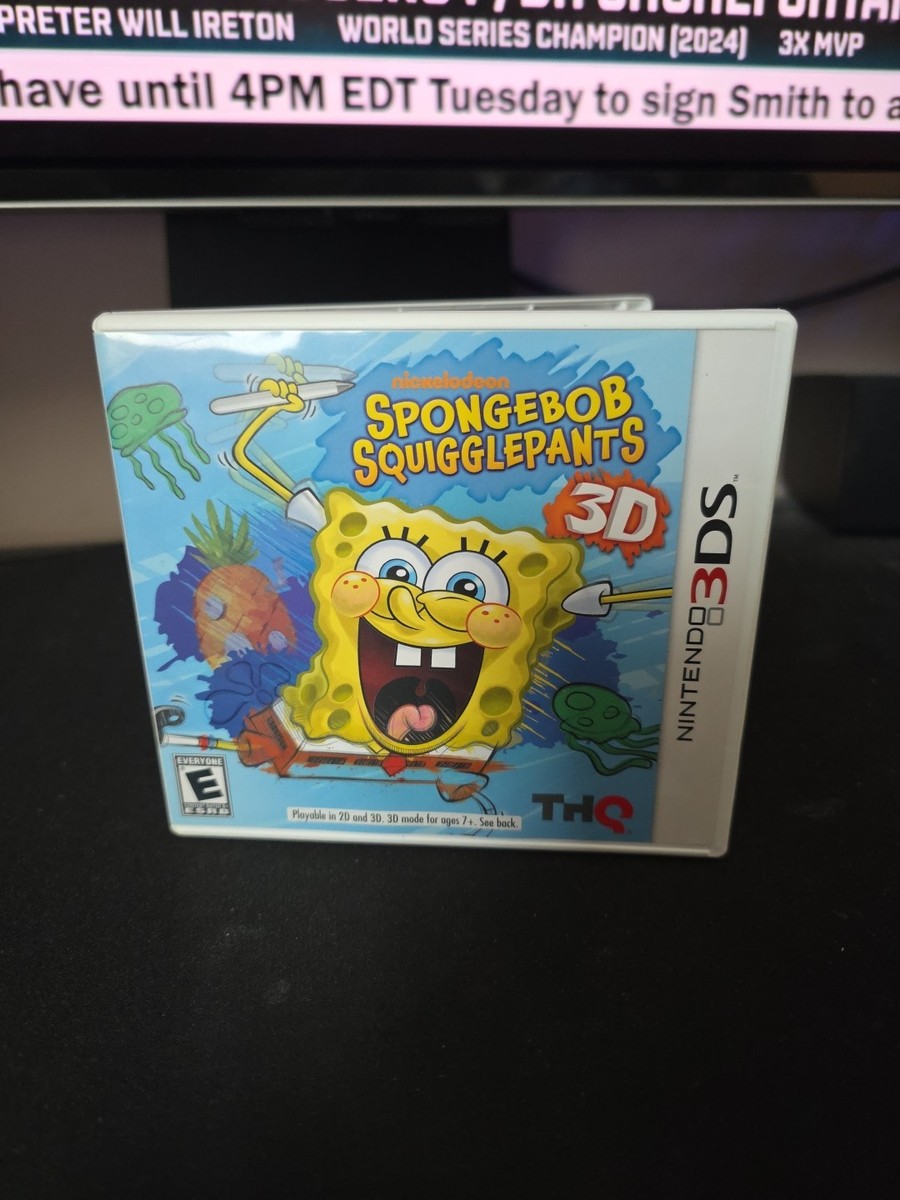 SpongeBob SquigglePants 3D (Nintendo 3DS, 2011) for sale