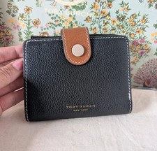 Tory Burch Color-Block Bi-Fold Leather Wallet
