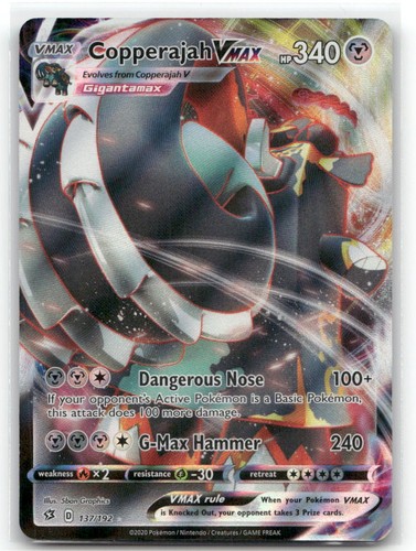 Copperajah VMAX Holo SWSH02: Rebel Clash 137/192 NM Pokemon