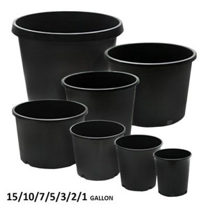 Calipots 5 Pack Premium Black Nursery Pots Plastic Plant Pot Ebay Image Is Loading Calipots 5 Pack Premium Black Nursery Pots Plastic
