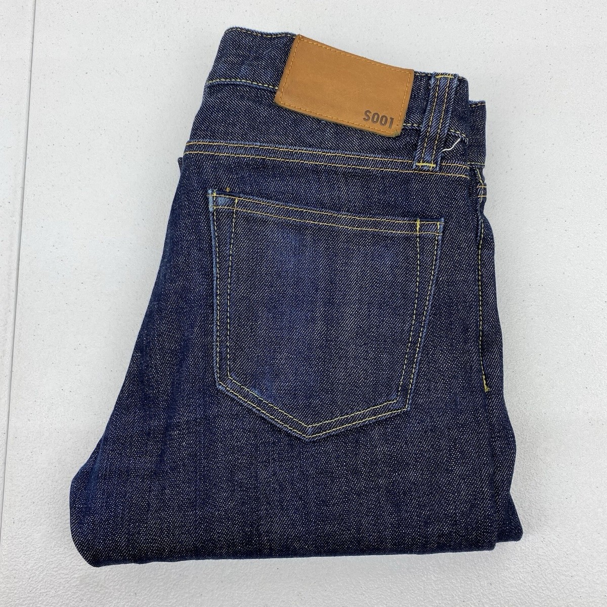 Uniqlo Selvedge Denim Jeans Men's 30x30 Dark Wash Slim Fit straight UJ  Japanese