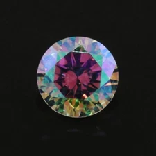 MYSTIC CUBIC ZIRCONIA MERCURY MIST MOONGLOW 5 MM ROUND CUT 3 PIECE SET F-4236