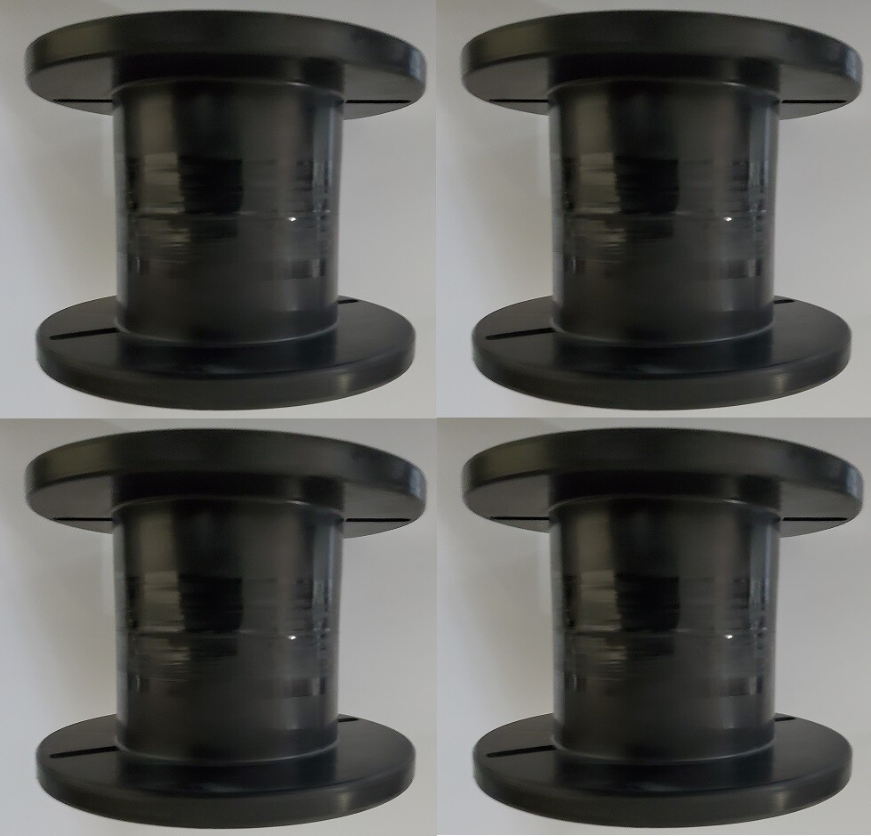 4 NEW EMPTY Plastic Wire Spool 4-1/4