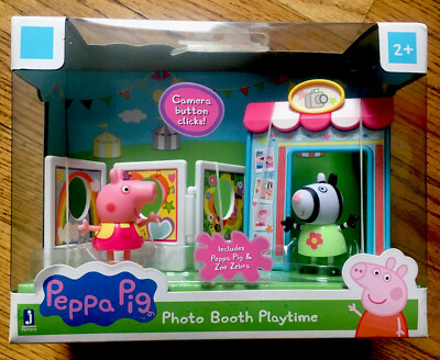 New Peppa Pig Photo Booth Playtime Playset Toy Includes Peppa