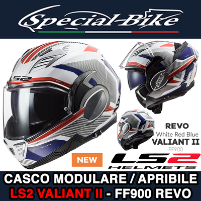 LS2 Valiant 2 Casco Modulare FF900 Doppia Omologazione Jet Integrale NEW |  eBay