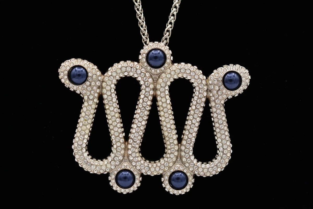 Atelier Swarovski Karl Lagerfeld Snake Necklace Crystal Snake