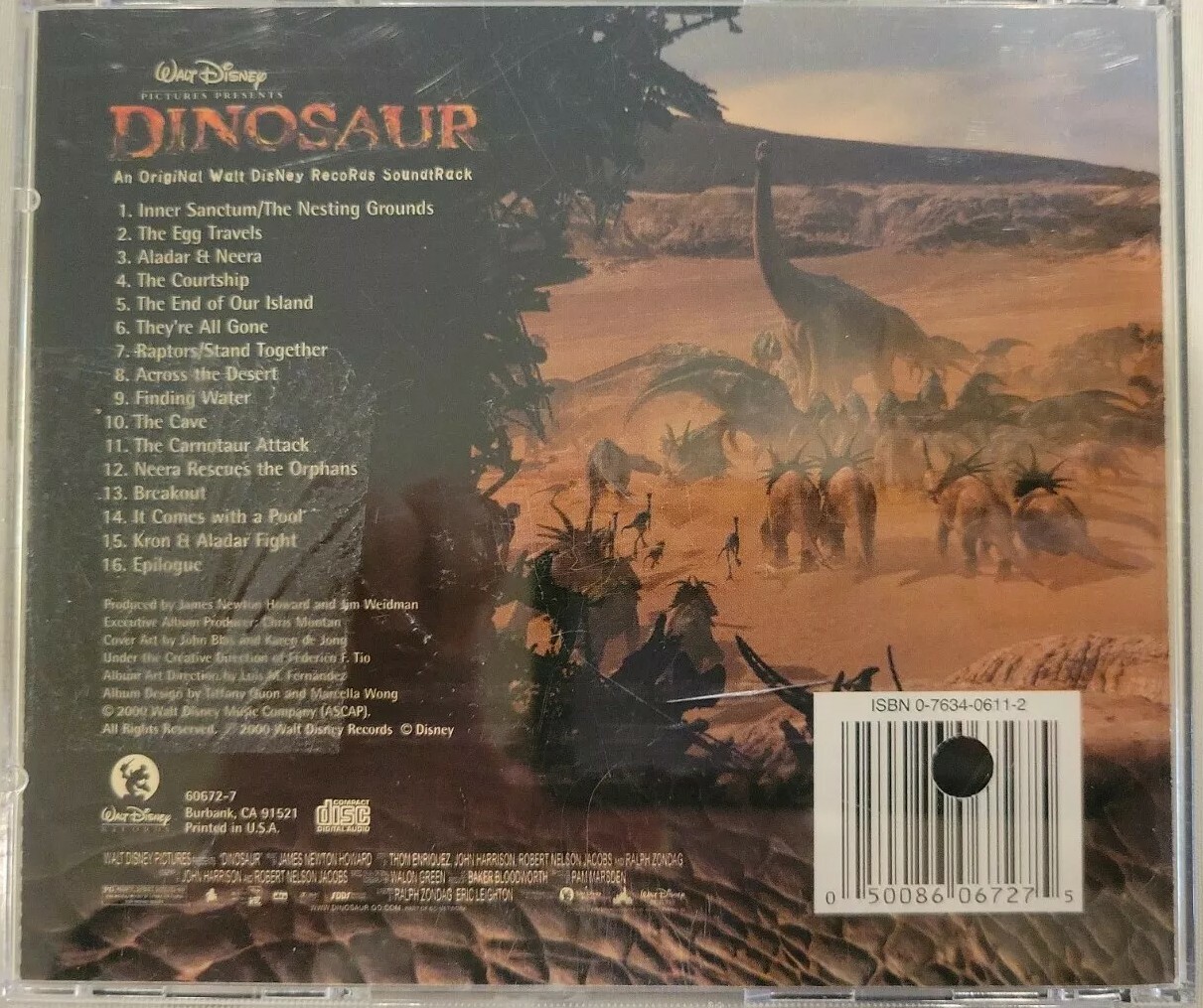 売り切れ必至 Cd ディズニー ダイナソー Dinosaur オリジナルサウンドトラック サントラ Ost ジェームズ ニュートン ハワード Supergaleriasplaza Com Co
