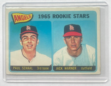 1965 Topps 517 Rookie Stars  Rookie RC  Paul Schaal  Jack Warner