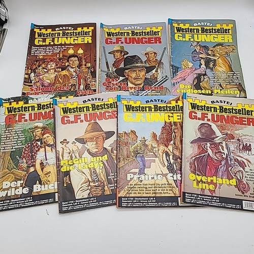 13 BASTEI Western-Bestseller G.F. Unger Pulp Fiction German Booklets Books - Picture 4 of 4