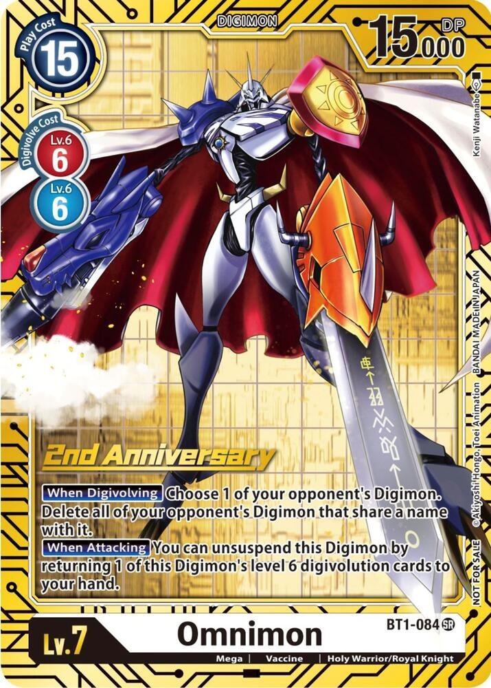 Omnimon Alternate Art - BT1-084 - NM - Digimon TCG | eBay