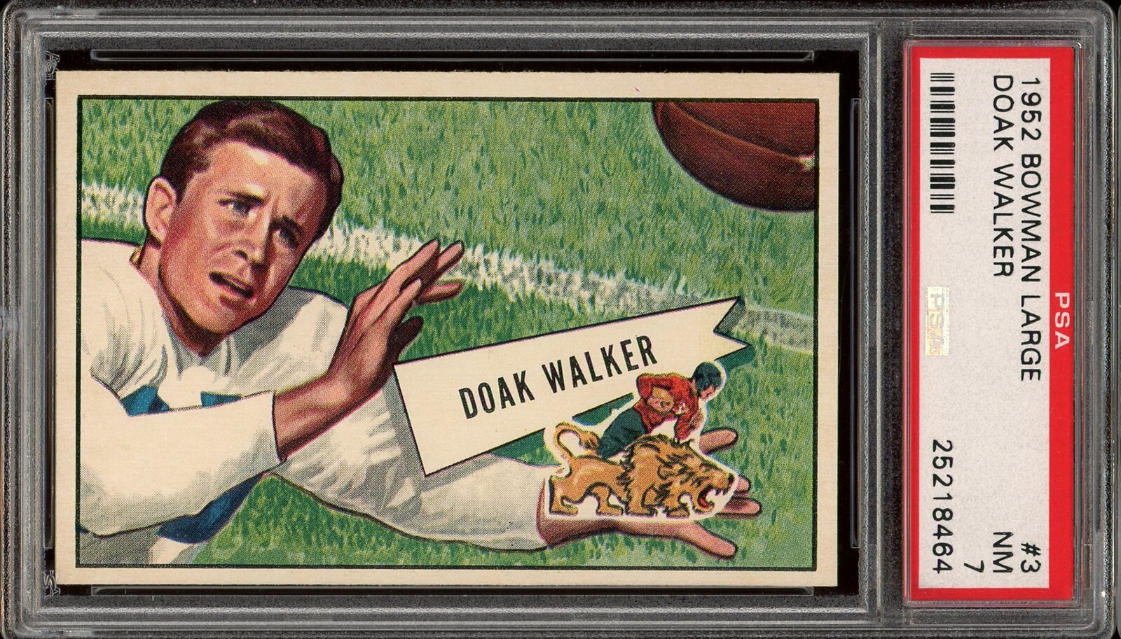 1952 Bowman Large Football #3 Doak Walker PSA 7 *d2