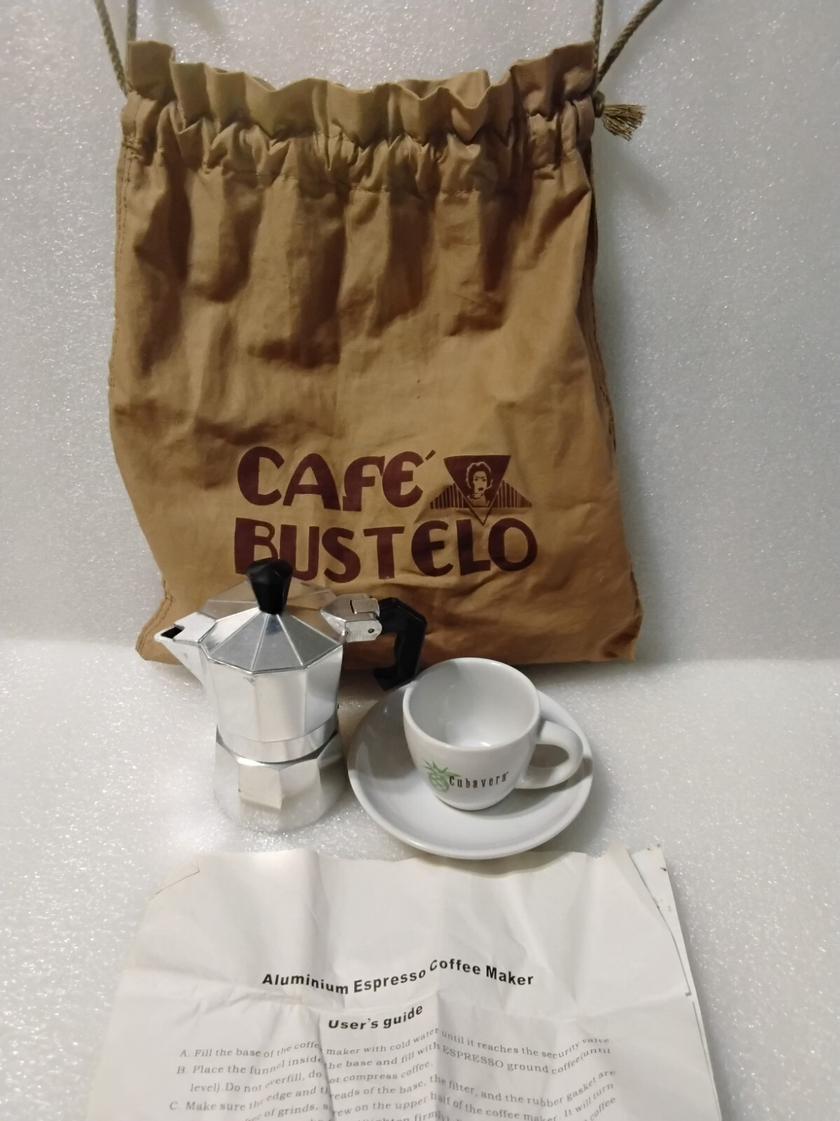 Classic Stovetop Espresso Coffee Maker, Cafe Bustello Cuban Café Brew