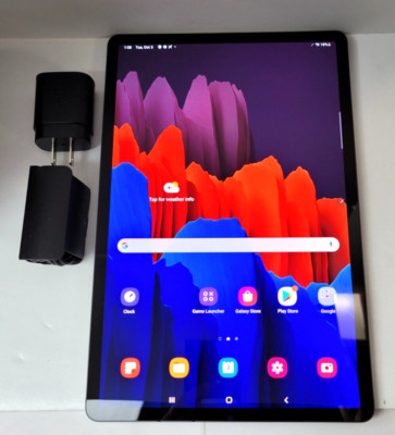 Samsung Galaxy Tab S7+ Plus 128GB, Wi-Fi+5G 12.4 in Mystic Black, T-Mobile GREAT