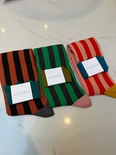 Jo Gordon Two Colour Vertical Stripe Knee Socks - Various Sizes/Colours RRP £35