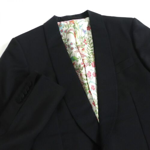 GUCCI DIY Cobra Embroidered Tailored Jacket Black Men's 7-46R Single Breasted - Picture 4 of 8