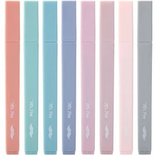 	Mr. Pen Aesthetic Highlighters Chisel Tip Earthy Colors No Bleed Bible	