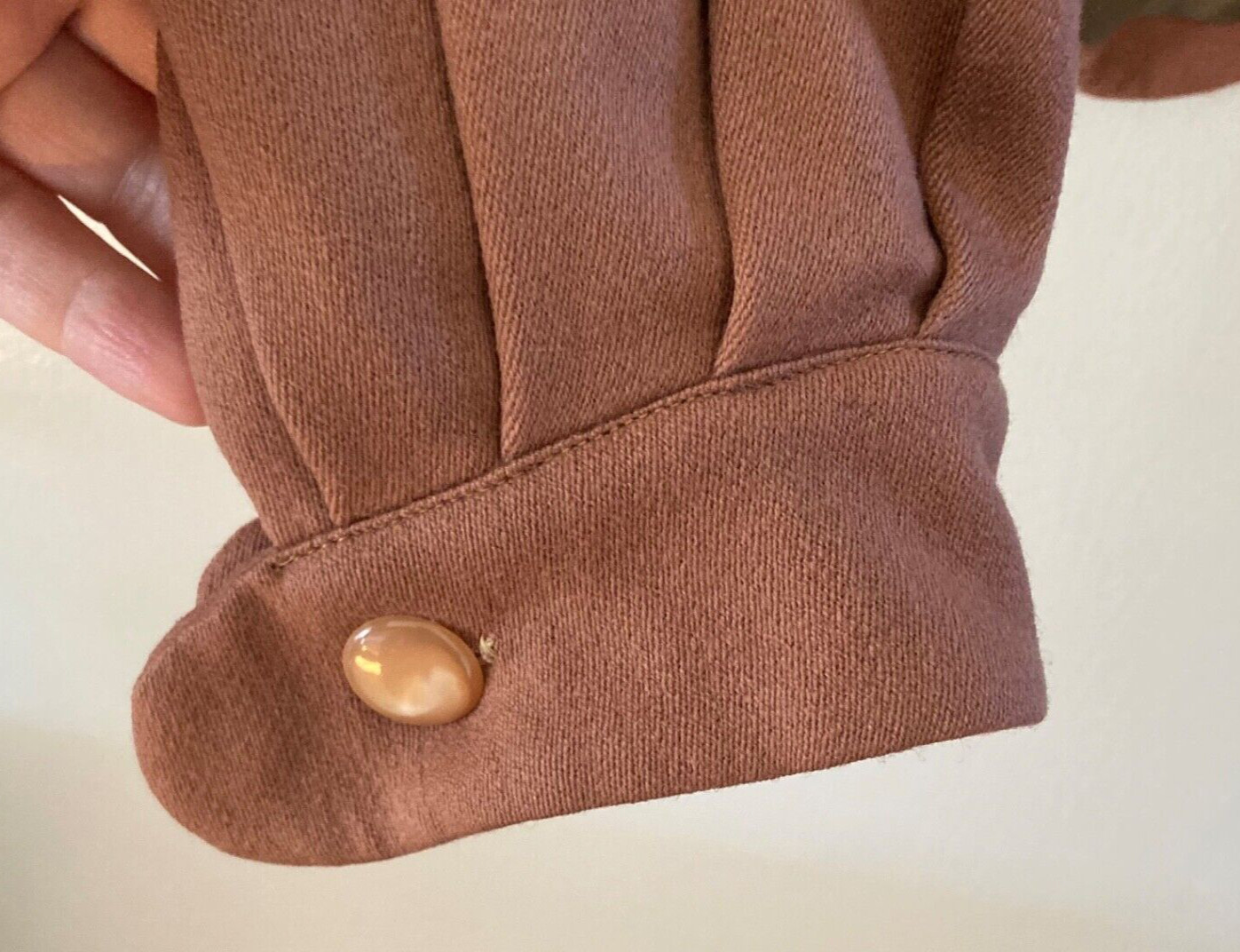 VTG LILLI ANN Dusty Rose Coral 50s Short Fitted Hourglass Peplum Jacket SMALL