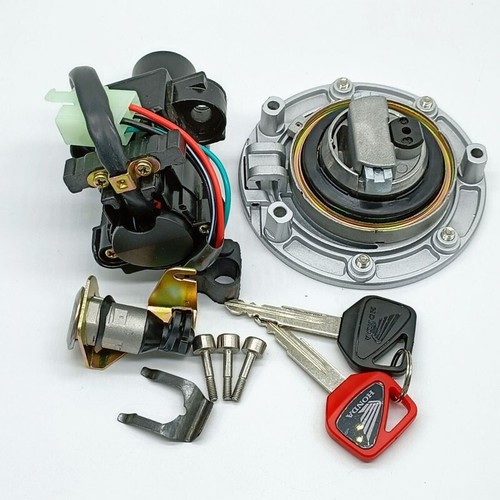 Ignition Switch Lock Gas Cap Set Lock Key for Honda CBR900RR CBR929 CBR954 00-03 - Picture 9 of 11