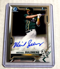 2021 Bowman Chrome- Michael Guldberg Rookie Rc 1st Bowman Auto