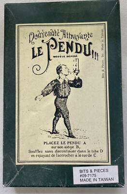 Vintage Puzzle French LE PENDU Solid Wood Bits & Pcs. Nouveaute Attrayante Mint