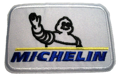 Michelin Tire Patch~Car Auto Racing~3 5/8'' x 2 3/8''~Embroidered~Iron or Sew On