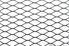 ALUMINIUM MESH GRILL M-10053 DIAMOND NOIR 120 * 20CM