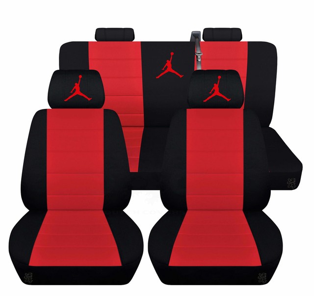 Front and Rear Zebra Black Seat Covers Personalized 1994 Camaro Z28