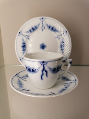 Royal Copenhagen Empire Kaffee Gedeck 3 tlg. Tasse Untere und Teller