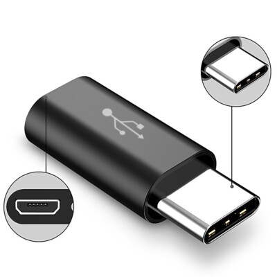 Micro USB to USB 3.1 Type-C Data Adapter Converter For Samsung Google Lot Phones