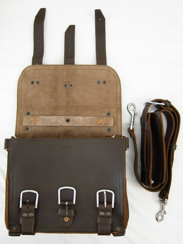 Saddleback Leather 12" SMALL CLASSIC BRIEFCASE Suede Lined 2-Rivet DCB - Picture 5 of 12