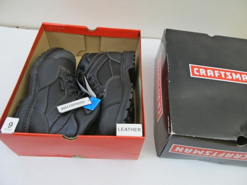 Craftsman Men's Theo Black Leather Waterproof Steel Toe Boots SZ 9W - FAST SHIP - Picture 16 of 17