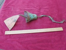 Fine MID-CENTURY MODERN Bronze WIND CHIME-PAOLO SOLERI-Unusual Bell-Rusty Patina