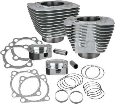 S & S Cycle Cylinder and Piston Conversion Kit Silver 910-0301