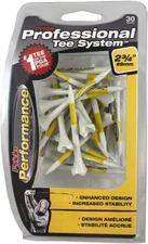 Pride Performance Professional Tee System Plastic Golf Tees (30 Count) , Yellow,