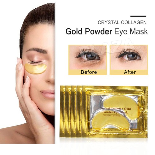 10-100Pair Gel Anti-Wrinkle Dark Circle Collagen Under Eye Patches Pad Mask Gold - Picture 6 of 13