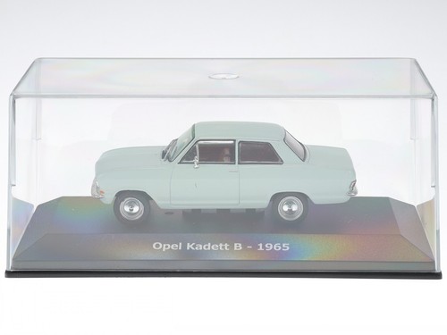 Opel Kadett B 1965 2-door white diecast model car in acrylic show case Hachette - Picture 4 of 4