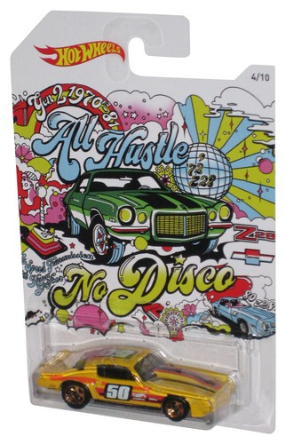 Hot Wheels All Hustle No Disco (2017) Yellow '81 Camaro Toy Car 4/10