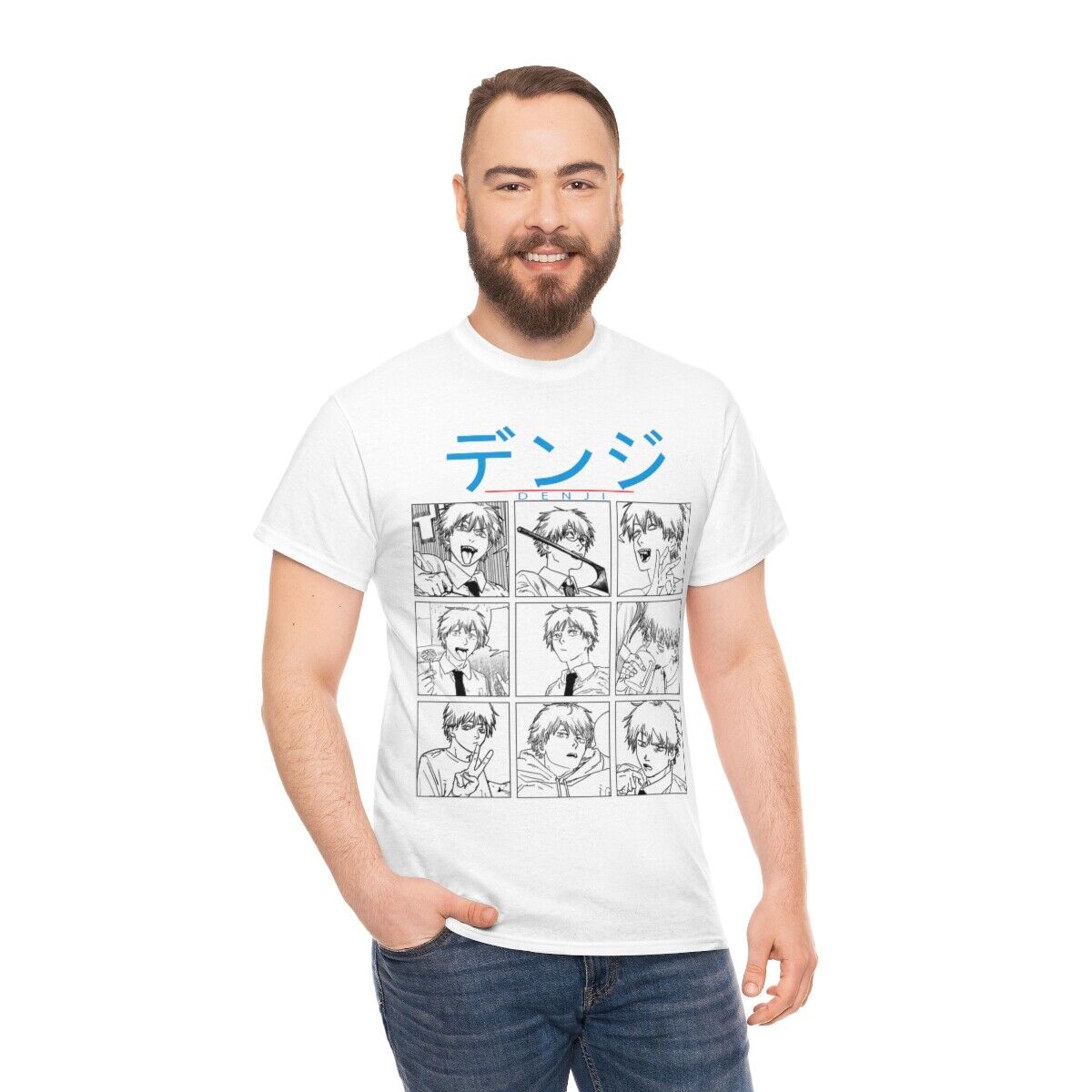 Chainsaw man Denji T-Shirt, Anime ,Aki Hayakawa Kon Chainsaw Man Shirt