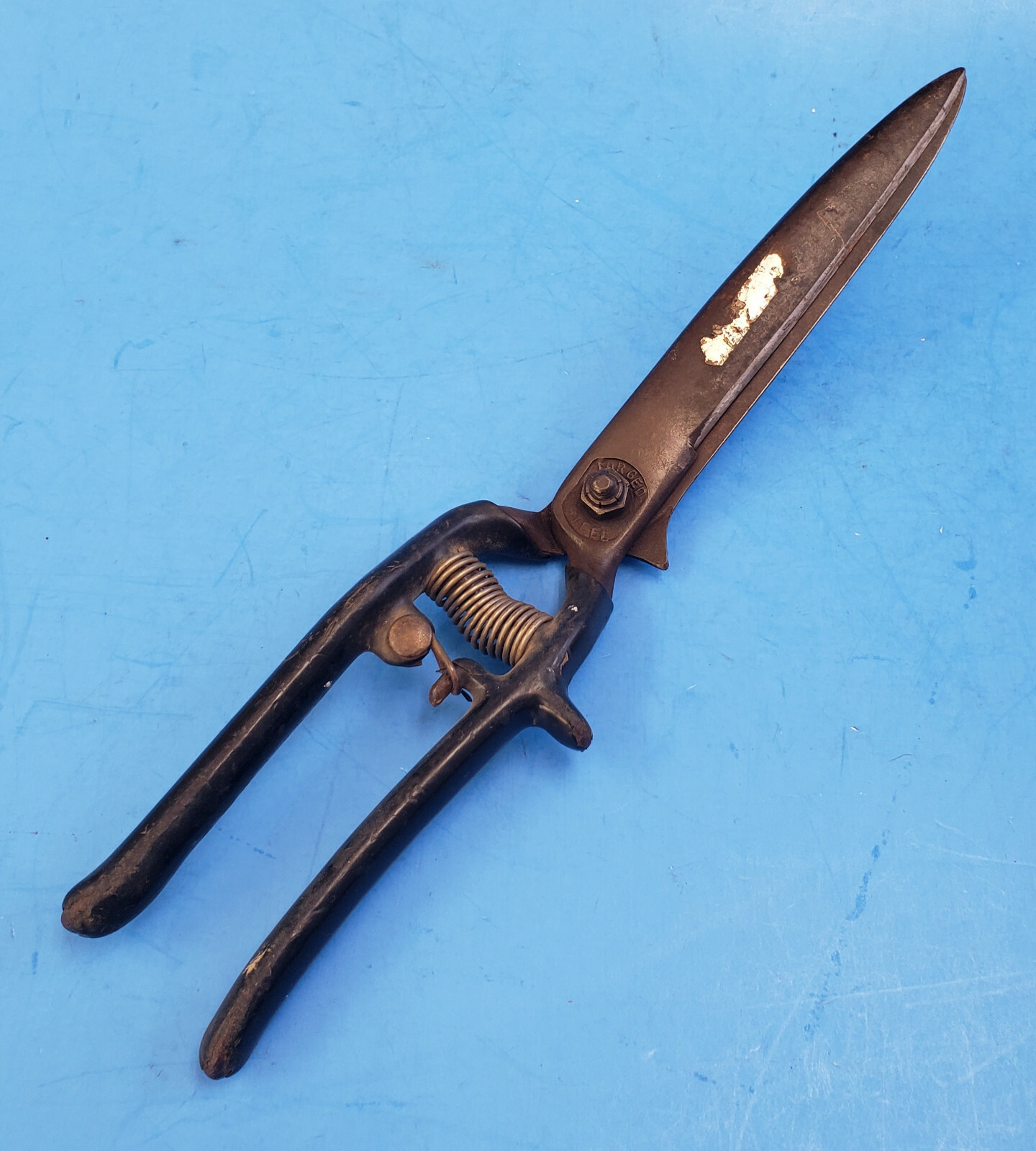 sharpening grass clippers