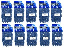 1000 PACK CAR ALARM BLUE VINYL BUTT CONNECTOR 16-14G - HIGH QUALITY COPPER