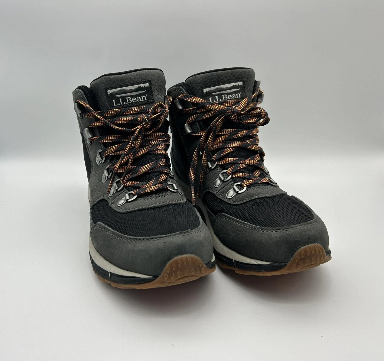 LL Bean Mountain Classic Multicolor Leather Waterproof Hiking Boots Men’s 7.5 M