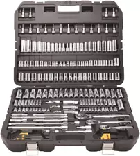 Mechanics Tool Set, SAE and Metric, 1/2, 1/4, 3/8 Drive Sizes, 192-Piece (DWM...