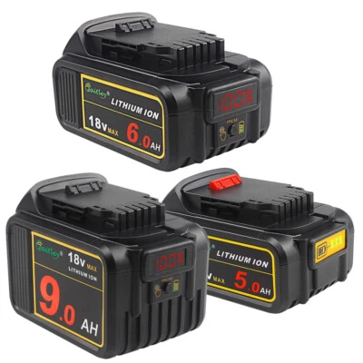 WAITLEY Fit For DeWalt Li-ion Battery DCB184 18V 5A 6A 9A Charger DCB182 DCB180 DCB200