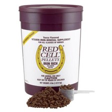New RED CELL PELLETS Vitamin Iron Mineral Supplement for All Horses 4 lbs.