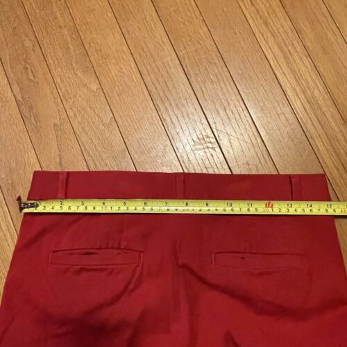 Banana Republic Sloan Fit Hose mittlerer Aufzug rot Business Damen Größe 4L EINIGE TRAGEN - Bild 22 von 24