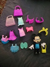 Lot Of Minnie Mouse Bowtique Snap N' Pose Dresses Shoes  Accessories.