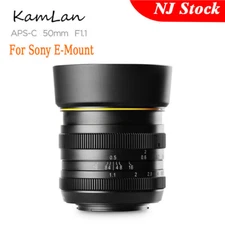 US Kamlan 50mm F1.1 APS-C Manual Focus Large Aperture Lens For Sony E Mount