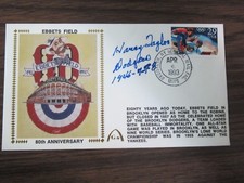 Harry Taylor Autograph / Signed Gateway Cachet / Envelope Brooklyn Dodgers