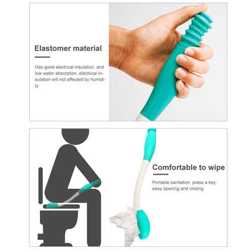 Bottom Bum Wiper Toilet Disability Mobility Incontinence Aid Obese Elderly Tool - Picture 10 of 16