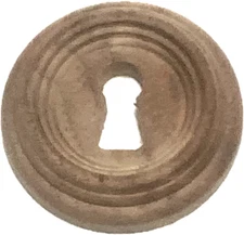 Keyhole Cover Beehive  Round Walnut Wood  Key Hole Cover 1 & 3/8" Diameter
